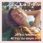 מי שמשתזף בגיל 20, יהיה מקומט כבר בגיל 40